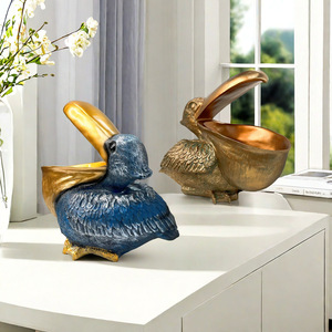 Ornamento Creativo in Resina Fatto a Mano per Conservare Chiavi, Tema Amore, Design Tucano e <span class=keywords><strong>Pellicano</strong></span> per Arredamento Casa, Natale, Pasqua, Capodanno - Product Image 2