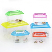Terrarium pour reptiles empilable en plastique respirant, cage de reproduction, vivarium, plusieurs tailles disponibles en gros