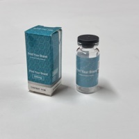 Petites boîtes en papier avec impression de logo personnalisée, boîte pour flacon de 10 ml avec étiquettes, flacons stériles avec bouchon en caoutchouc