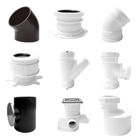 Accessoires de tuyauterie siphonique haute pression en polypropylène pour inspection/évacuation des eaux de pluie pour système de drainage siphonique