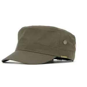 Gorra plana de algodón, sombrero, palo de tela, estilo estrella de cinco puntas, gorra de pato informal, gorra de ala plana de algodón para hombres