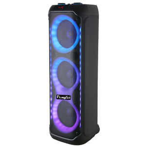 مكبر صوت محمول لاسلكي عالي الجودة من الشركة المصنعة، مضخم صوت 8 بوصة، نظام صوت <span class=keywords><strong>HIFI</strong></span> للاستخدام الخارجي، مناسب للحفلات والكاريوكي مع إضاءة RGB - Product Image 4