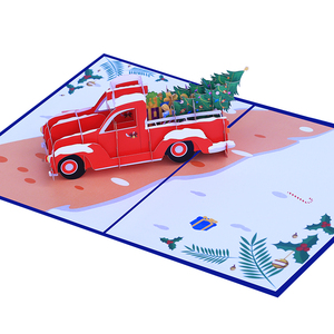 Tarjeta de Felicitación Navideña con Diseño Nuevo, Tarjeta de Felicitación Emergente 3D con Diseño de Papá Noel, Tarjeta Postal 3D con Sobre - Product Image 3