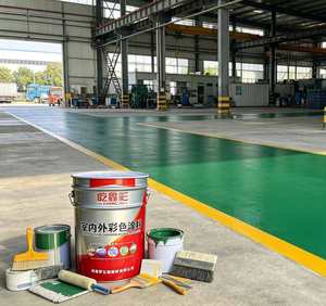 Pintura Industrial de Poliuretano Ecológica de Color Personalizado, Revestimiento Líquido para Pisos para Ingeniería de Edificios - Product Image 1