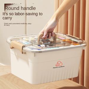 Caja de Almacenamiento de Medicamentos Multicapa de Plástico con Compartimentos, Diseño SS-A11-A13, Portátil, para Emergencias, Botiquín de Primeros Auxilios - Product Image 4