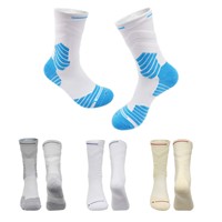 Chaussettes de sport unisexes respirantes avec logo personnalisé, coussinées, pour le basketball, le cyclisme, la randonnée, le ski, la course à pied, les sports de plein air