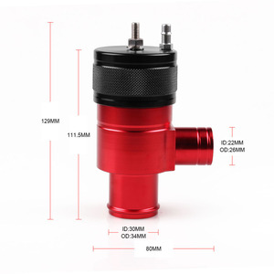 Kit de soupape EGR CRASTP pour Subaru WRX 2015-2017, contrôle de suralimentation turbo, aluminium rouge - Product Image 2