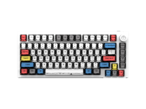 Clavier de jeu mécanique sans fil 2,4 GHz USB+BT à 79 touches, avec touches ABS à cinq côtés, style <span class=keywords><strong>Manga</strong></span>, rétroéclairage RGB - Product Image 2