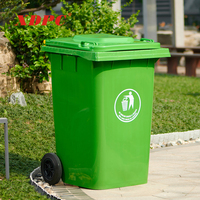 Vhxdpc — poubelle en plastique de 360 litres, pour extérieur et jardin