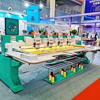 Machine à broder à plat à grande vitesse à 4 têtes en chenille, informatisée, de la marque Yonthin Industrial