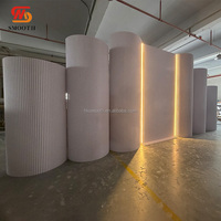 Nouvelle Tendance : Arche de Décoration de Mariage Lisse en PVC Acrylique avec Éclairage LED – Panneau de Fond Blanc en PVC pour Événements