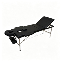 Schönheitssalon-Möbel Wimpernbett Edelstahl Klappbare 3-Teilige Massageliege für Gesichtsbehandlungen und Wimpernverlängerung