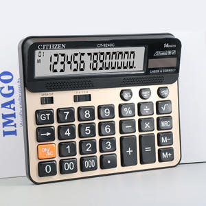 Calculadora Solar Citizen CT-9240C de 14 Dígitos con Doble Fuente de Alimentación para Uso General en Oficina y Finanzas - Product Image 4