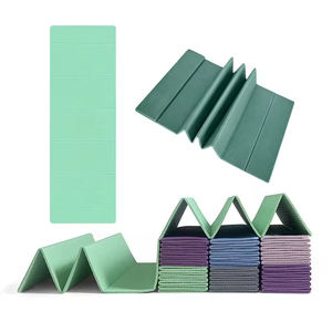 Tapete de Yoga Plegable Portátil, Ecológico, Ligero, Flexible, Antideslizante, Duradero, Suave y Lavable, de TPE, 6mm/10mm - Product Image 1