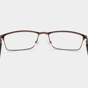 <span class=keywords><strong>2026</strong></span>年人気メンズスクエアメガネ光学眼鏡フレーム格安メタルビジネス高級眼鏡フレーム - Product Image 6