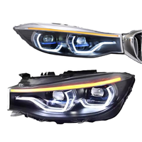 Feux avant LED pour BMW Série 3 GT F34 2013-2020, nouveaux, 6000K, DRL, clignotants, feux de route, Angel Eye