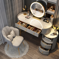 Meubles de chambre à coucher chinois, style japonais nordique, designs simples, mélamine bon marché, ensemble de miroir de coiffeuse moderne, coiffeuse