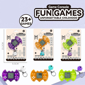 Mini console de jeu éducative, porte-clés manette avec pendentif clochette, jouet interactif portable pour décoration quotidienne et cadeau d'anniversaire - Product Image 3