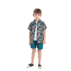 <span class=keywords><strong>Camicia</strong></span> Hawaiana Floreale per Bambini con <span class=keywords><strong>Colletto</strong></span> a Bottoni, Personalizzabile con Etichetta Privata - Product Image 3