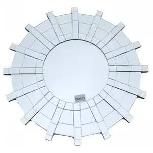 Characteristics of the glass mirror is made from so many small beveled glass mirror pieces