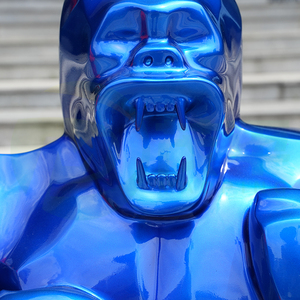 Hot Bán Hiện Đại Châu Âu Sang Trọng Phong Cách Sợi Thủy Tinh Nhựa Nghệ Thuật Ngoài Trời Trang Trí Trong Nhà Hình Học Khỉ Đột Điêu Khắc - Product Image 5