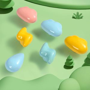 Cute Kids Room Drawer Wardrobe Door Handle Cabinet Furniture Cloud Lightning Rain <strong>Ceramic</strong> Handle <strong>Knob</strong> - Product Image 1