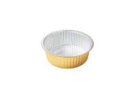 Barquette en aluminium doré de qualité alimentaire HBOLE Y250-3000ml avec couvercle, jetable, pour barbecue, hot pot, emballage à emporter, repas d'affaires