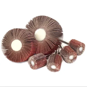 Aluminum Oxide Sanding Cloth Impeller Grinding Head Spindle Mounted Flap Wheels with Shaft or Shank