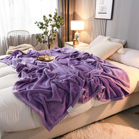 Couverture en flanelle polaire, jeté de lit, couverture de canapé, couverture de sieste de bureau, couverture d'hiver épaisse et chaude