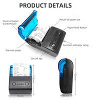 Ordinateur mobile d'usine avec imprimante bluetooth sans fil code de balayage carte thermique imprimante de billets d'avion