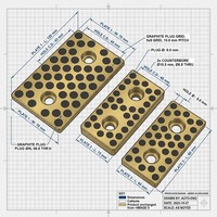 Maßgefertigte Graphit-Selbstschmierende Kupfer-Verschleißschutzform für Automobilstanzteile, Hardware und Kunststoffformen, Ölfreie Gleitformen