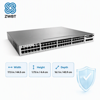 Cisco Switch Catalyst C9300-48U-M 48 Port Gigabit UPOE Layer 3 Switch 822W/1800W PoE 256Gbps 480G StackWise Meraki Cloud Managed