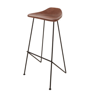 เก้าอี้บาร์สไตล์อินดัสเทรียลพร้อมขาเหล็กแข็งแรงและเบาะนั่งสบายสำหรับร้านกาแฟ บิสโทร และร้านอาหาร - Product Image 1