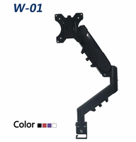 Nouveau support mural pour moniteur Maximize Desk Space, à ressort à gaz, entièrement articulé, support ergonomique, en alliage d'aluminium, charge maximale 10 kg