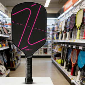 Raquette de pickleball portable sans bord en fibre de carbone approuvée par l'USAPA, logo personnalisé, OEM, thermoformage, bord scellé, construction monobloc - Product Image 1