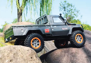 Coche Teledirigido YIKONG YK4101 4WD Escala 1/10, Crawler LC79 con Ejes de Portal, Transmisión de 2 Velocidades, Bloqueos de Diferencial Duales, Chasis Metálico, RTR - Product Image 4