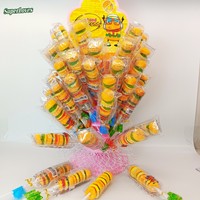 Sucettes gélifiées 3D en forme de blocs, certifiées Halal, saveurs de fruits assorties, goût sucré, emballage personnalisé, bonbons pour fêtes d'enfants, vente en gros