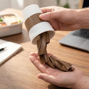 แก้วกาแฟ 3 มิติ พิมพ์ลาย PLA ดีไซน์สร้างสรรค์ ป้องกันการหก แก้เครียด ไม่ล้ม รุ่นใหม่ล่าสุด นำเข้าจากต่างประเทศ - Product Image 4