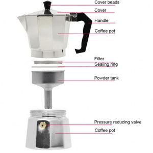 Cafetière Moka Expresso de Bureau Superfit Écologique de Haute Qualité, Logo Personnalisé, Capacité 9 Personnes, Design Minimaliste, en Plastique - Product Image 4