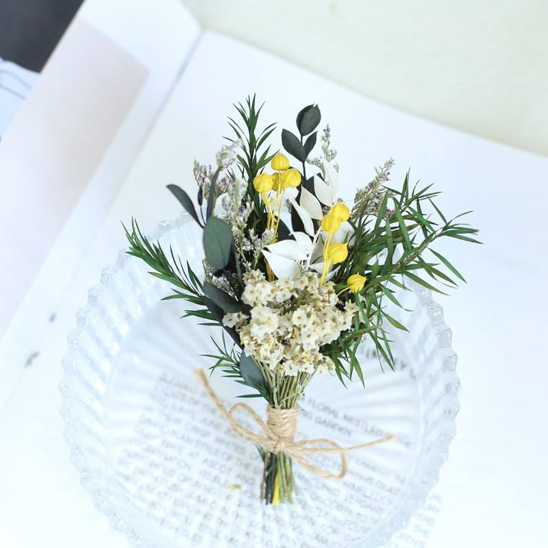 Bouquet de feuilles porte-bonheur en cristal no11-8-11cm