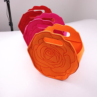 Nouvel Arrivage Sac Fourre-tout en Feutre Non Tissé à Motif Rose pour le Jour de la Femme le 8 Mars – Idéal pour Entreprises et Cadeau pour Entrepreneurs