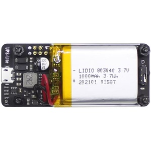ราสเบอร์รี่ พี ซีโร่ ดับเบิ้ลยูพีเอส 5V 2A บอร์ดแบตเตอรี่ลิโปพร้อมระบบตรวจจับพลังงาน 65x24 มม. - Product Image 4