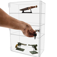 Vente en gros de coffrets de trophées en plexiglas personnalisés pour présentation de trophées, vitrine en acrylique avec serrure