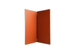 Carpeta de Menú de Cuero al Mejor Precio, Cubierta de Menú de Restaurante de Cuero Marrón de 5.5 x 11 Pulgadas para Hotel Bar - Product Image 3