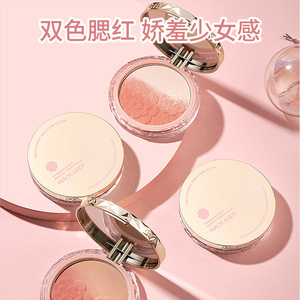 Zhenyan Girl Rouge bicolore pour pétales de visage Gradient Blush Pink & Delicate <span class=keywords><strong>Nude</strong></span> Natural Teint Improvement Makeup - Product Image 3