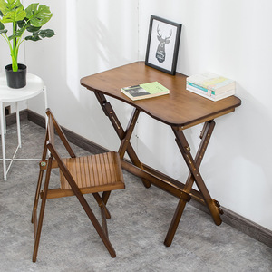 Bamboo Kids <b>Desk</b> Set <b>Foldable</b> Modern Study Furniture For Elementary Students <b>Small</b> Apartment Use - Product Image 1