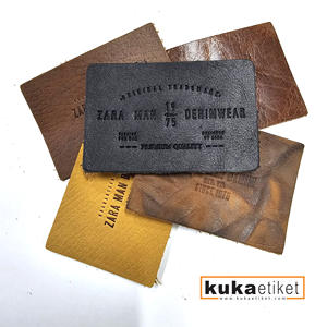 Custom Eco-Friendly Leather Garment Labels Hot Stamping <b>Silk</b> <b>Screen</b> Printing Customized Colors Sizes for Clothing Bags Shoes - Product Image 4