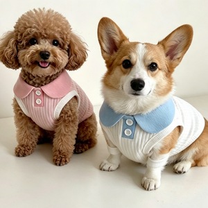 [618] Camiseta Polo a Rayas para Perros y Gatos - Dropshipping Disponible para Bichón Frisé, Teddy Bear y Perros Pequeños - Estilo Veraniego - Product Image 4