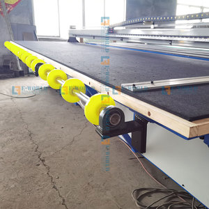 Semi-automatic <b>Laminated</b> Glass Cutting <b>Machine</b> PLC Control Dual Cutters Work Simultaneously to Guarantee Consistent Cutting Sell - Product Image 4