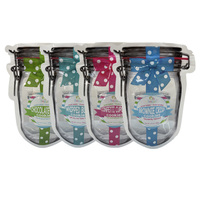 Sacs en mylar personnalisés, découpés à l'emporte-pièce, pochette irrégulière avec fermeture à glissière dressée de 99g, sacs en mylar pour biscuits en plastique